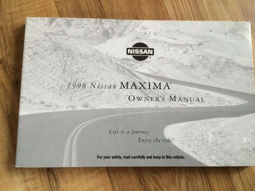 1998 nissan maxima owner&#039;s manual