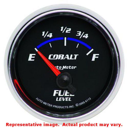 Auto meter 6113 cobalt series bright anodized 2-1/16&#034; (52.4mm) range: empty/ful