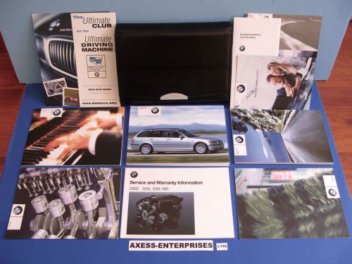 2003 bmw e46 325 i xi 325i 325ix wagon owners manuals drivers books set # l150