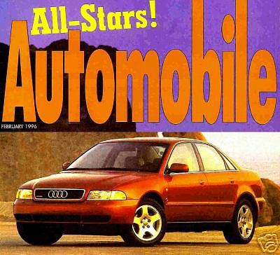 1996 audi a4 factory automobile magazine reprint