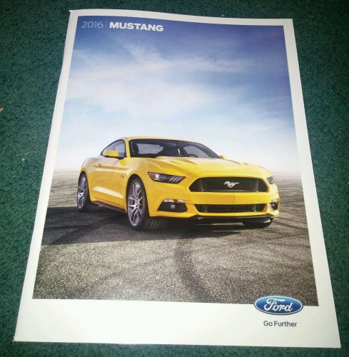 2016 ford mustang dealer brochure shelby gt350 5.0 gt v6 ecoboost new no reserve