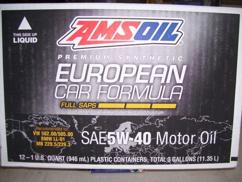 Full case of synthetic motor oil sae 5w-40 bmw, mercedes, renault,vw, porsche