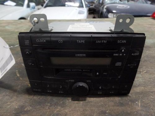 00 01 mazda mpv audio stereo radio am fm cd tape player unit lc77 66 9t0b