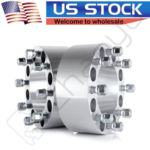 2pcs 8x6.5&#034; 8 lug wheel spacers 3&#034; adapters for dodge ram 2500 3500 dually hd