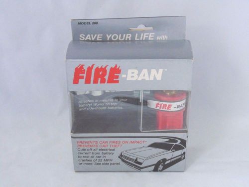 Fire -ban (prevents car fires on impact) model 200 nib