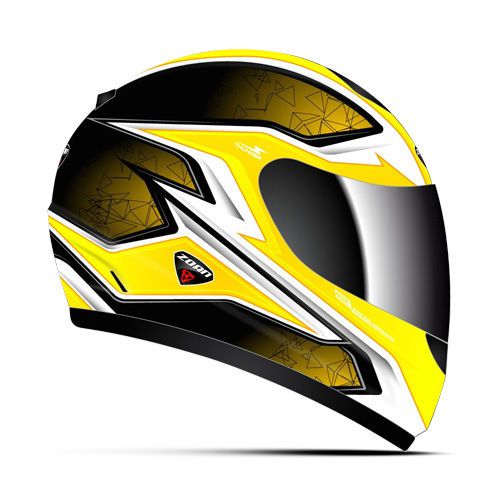 Zoan thunder m/c helmet - yello w - 3xl