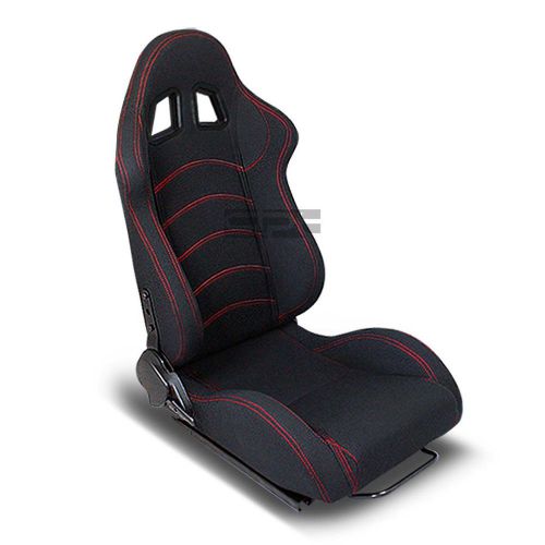 2 type-f1 fully reclinable sports racing seats+universal sliders passenger side