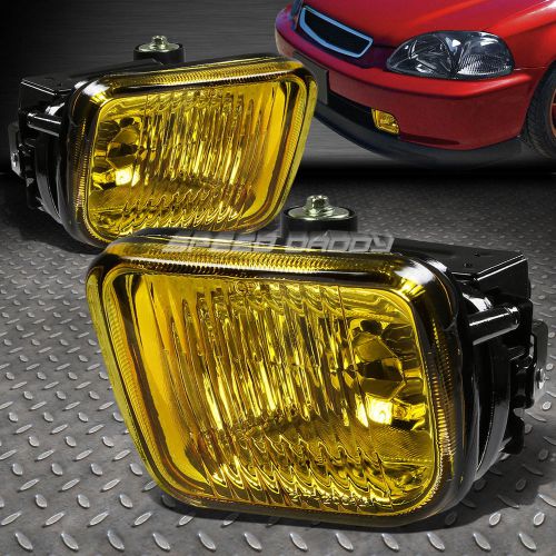 Amber lens driving bumper oem fog light/lamp+switch for 96-98 civic ej/ek/em