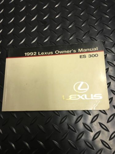 1992 lexus es300 owners manual 01999-33406