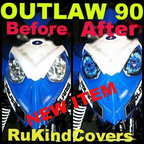 Polaris predator 90 outlaw 90 headlight cover&#039;s blue eye&#039;s  new item atv