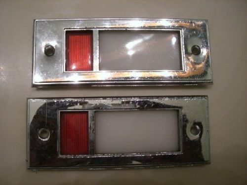 2 thunderbird tbird ford door panel courtesy light lamp covers 1965-1966 65-66