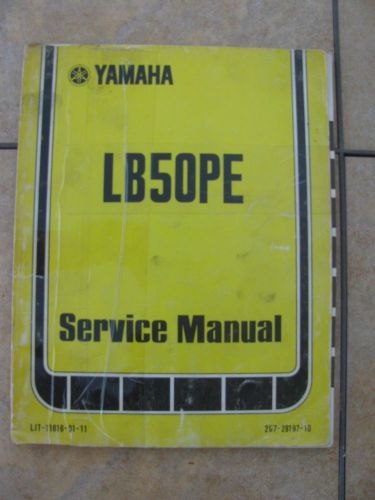 Yamaha lb50pe service manual