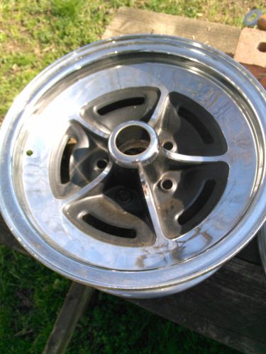 1 buick 1963 -1967 riviera chrome 15&#034; x 6&#034; chrome rally wheel gm factory 5 x 5&#034;