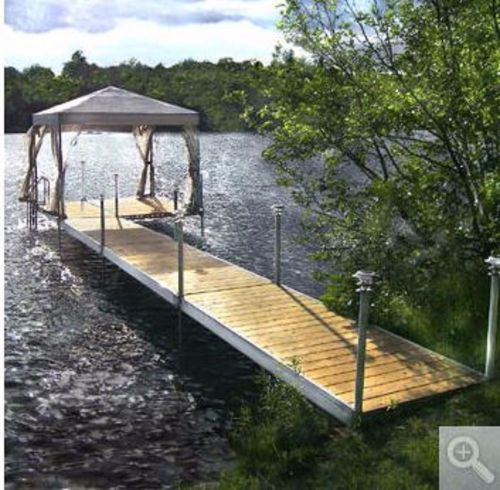 All aluminum dock structure do-it-yourself easy to assemble-install rust free