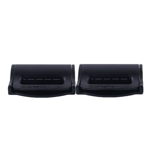 2-pack auto car vehicle safty seat belt locking clip adjuster black universal