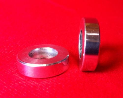 (10) polished billet aluminum spacers od 15/16&#034;...id 1/2... thickness 1/4&#034;