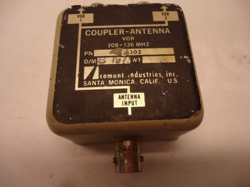 Comant ci-1102 dual vor antenna coupler  - used avionics