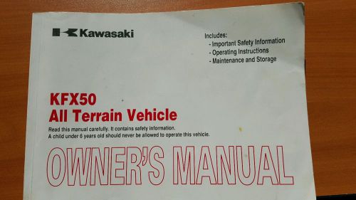 Kfx 50 owners manual kawasaki 2007