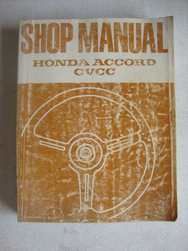 Factory 1976 1977 honda accord cvcc shop mnaual  p/n 6167100