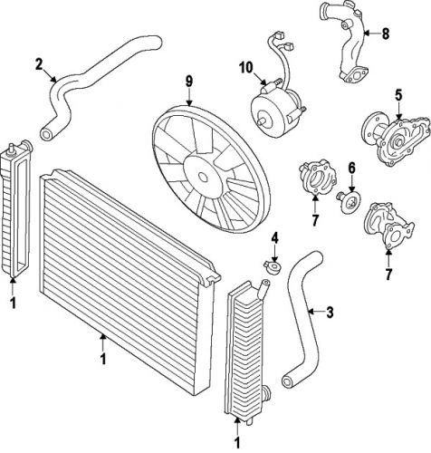 Nissan 210107b000 genuine oem water pump