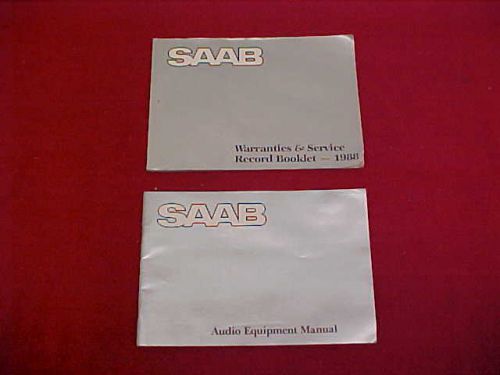 1988 original saab am fm audio radio book owners manual service guide oem 88