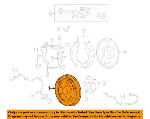 Chrysler oem rear brakes-brake drum 5105617ab