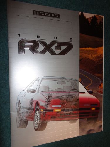 1986 mazda rx-7 sales brochure / original rx7 dealership catalog