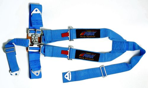 Racing rat rod atv seat belt y-style seatbelts 3 inch latch &amp; link blue