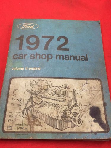 1972 ford car shop manual