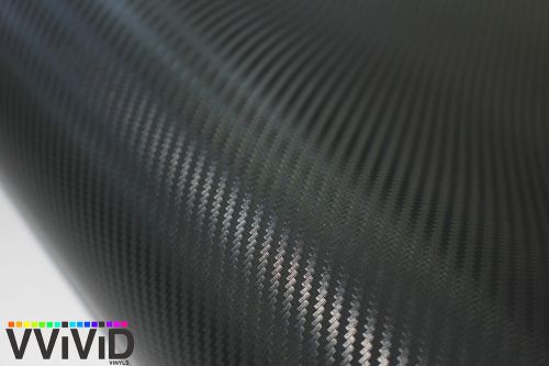 10ft x 60&#034; 3d black carbon fiber vinyl car wrap sheet roll film sticker 3mil