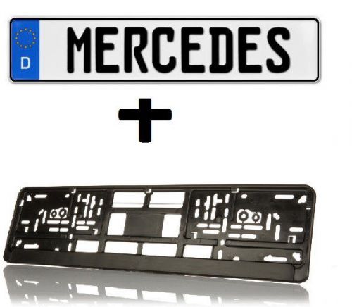 German euro germany european license plate frame tag mercedes benz daimler s e c