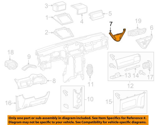 Scion toyota oem 12-15 iq instrument panel-vent panel retainer 5543774020d0