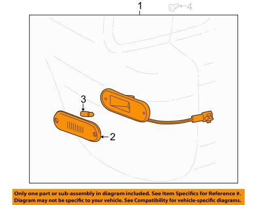 Toyota oem 96-00 rav4-side marker lamp right 8175042010