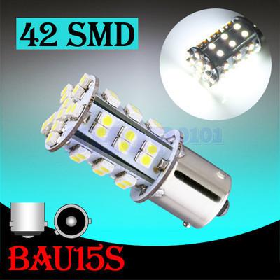 1156 bau15s 42 smd pure white tail brake turn parking 42 led car light bulb lamp