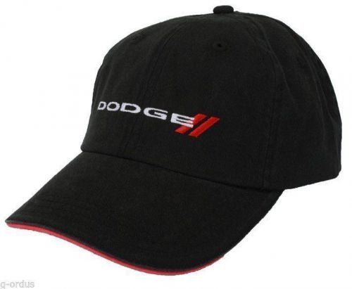 Dodge viper challenger magnum charger avenger dakota ram black w slashes hat/cap