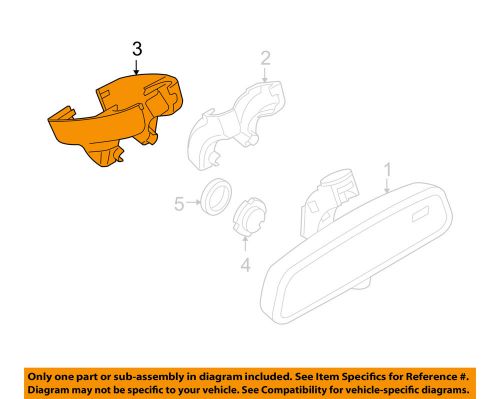 Bmw oem 07-13 328i inside mirrors-windshield-mirror cover 51167076129