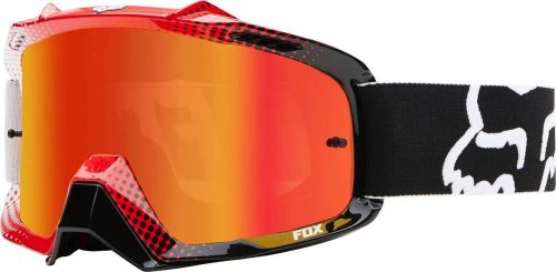 Fox racing air space 360 race white red red spark mx goggle off road atv sx dirt