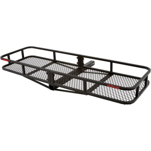 60&#034; cargo carrier 2&#034; hitch-mount luggage hunting rack hauler basket ccb-6020-dlx