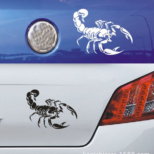 30cm car decoration 3d scorpion decal car stickers decal black car accesories