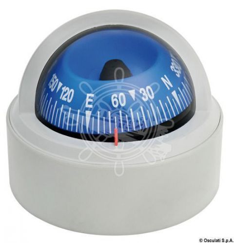 Riviera stella boat marine compass 2&#034; 1/2 grey/blue with cover