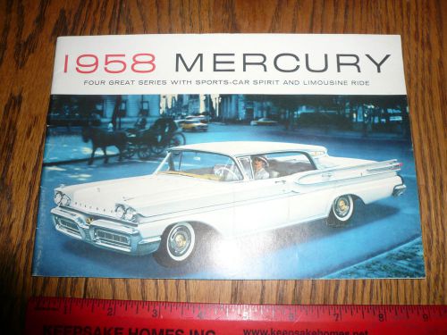 1958 mercury sales brochure - vintage - form m58-104