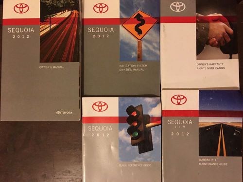 2012 toyota sequoia  owners manual