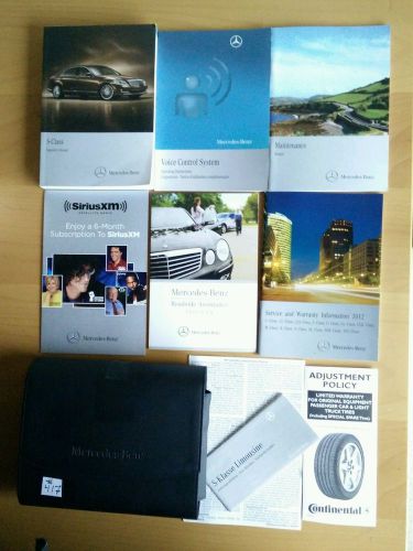 2012 mercedes benz s class 350 550 600 63 65 amg 4matic owners manual books #417