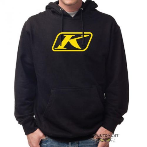 Klim men&#039;s icon pullover hoodie sweatshirt casual wear - black 3731-000-1_0-000