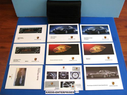 03 2003 porsche 911 carrera c2 c4 c4s owners manuals cdr 23 books pouch set h110