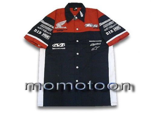 Men&#039;s gift motorcycle biker honda superbike racing pit shirt size m