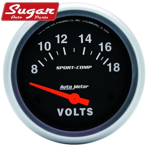 Auto meter 3592 sport-comp; electric voltmeter gauge