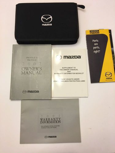 2002 mazda protege 5 / protege owner&#039;s manual complete set &amp; mazda factory case.