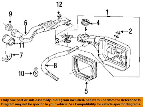 Honda oem 88-90 prelude engine-air filter 17220pk1013