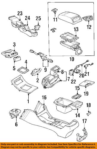 Lexus toyota oem 95-00 ls400 center-console-lower air duct 5886150020